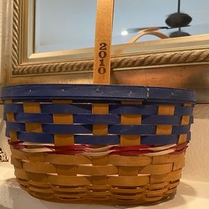 Longaberger Oval Spring 2010 Americana basket